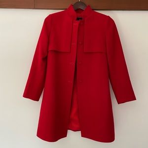 Oscar de la Renta red coat